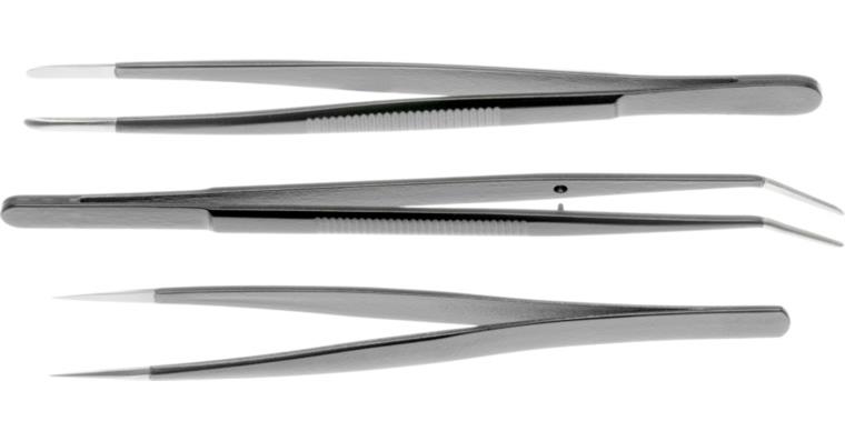 ATORN ESD tweezers set of 3 pieces