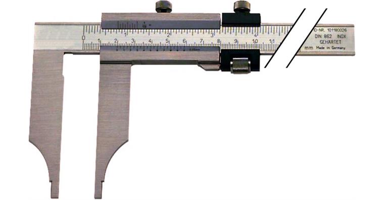 ATORN Messschieber INOX 2000 mm ohne Messerspitzen mit Feineinstellung
