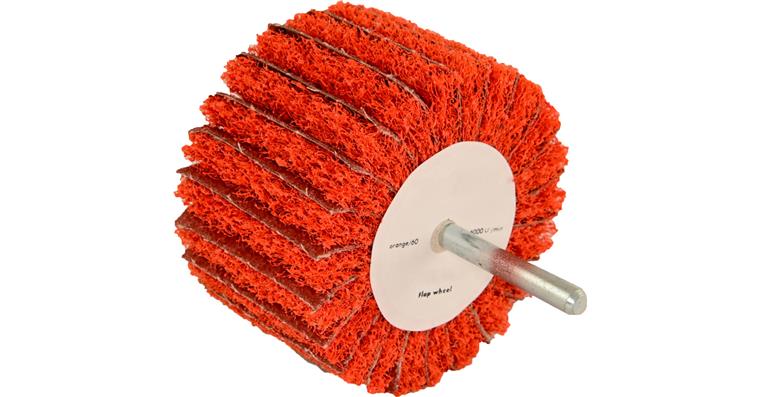 ATORN finishing wheel ceramic non-woven abrasive/cloth 50x25x6 G60 orange