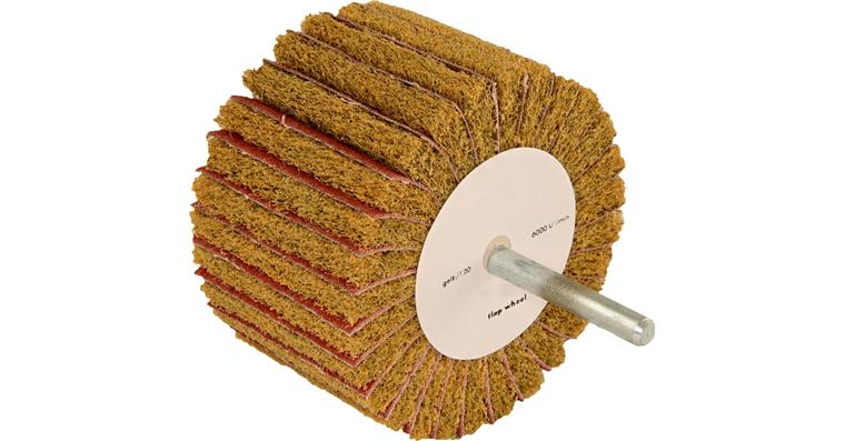 ATORN finishing wheel ceramic non-woven abrasive/cloth 50x25x6 G120 yellow