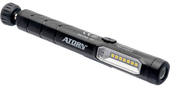 ATORN LED inspection lamp with UV function, rechargeable battery and USB