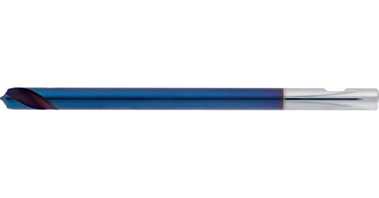 NC spotting drill, sol. carbide 120° TiAlSiN, dia. 4 mm x 100 mm HA shaft, long