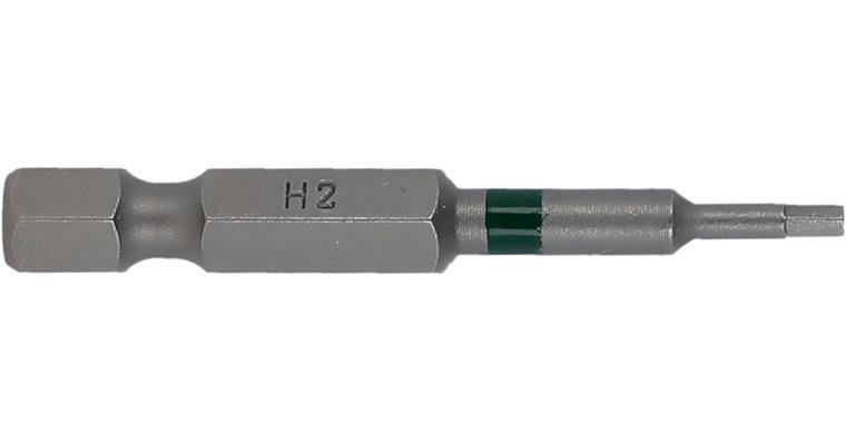 ATORN hexagon socket 2.0 x 50 bit 1/4 inch, green ring