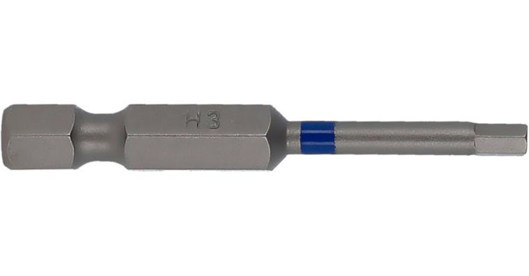 ATORN hexagon socket 3.0 x 50 bit 1/4 inch, blue ring