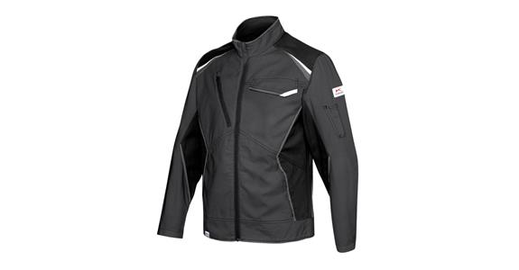Jacket IconiQ cotton anthracite/black sz. 3XL
