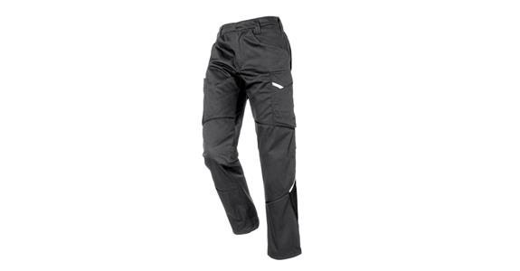 Trousers IconiQ cotton anthracite/black sz. 64