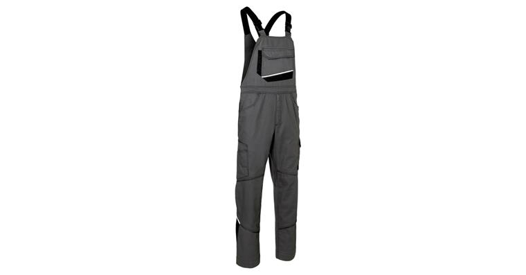 Latzhose IconiQ anthrazit/schwarz Gr. 64