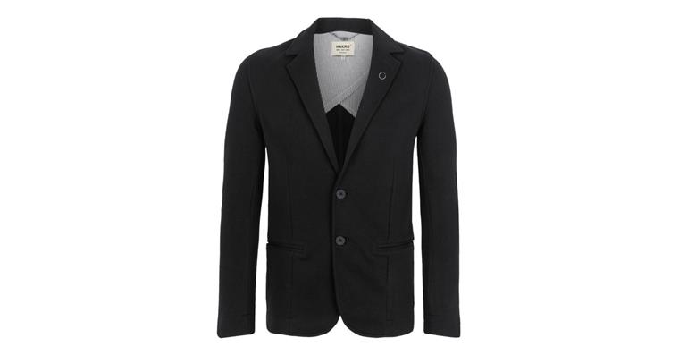 1000069470 Herren Sweatblazer Premium schwarz mit Logo Pin Gr.L