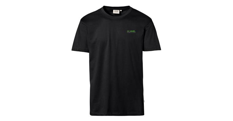 1000069647 Herren T-Shirt Classic mit Logo Hommel Hercules schwarz Gr.5XL