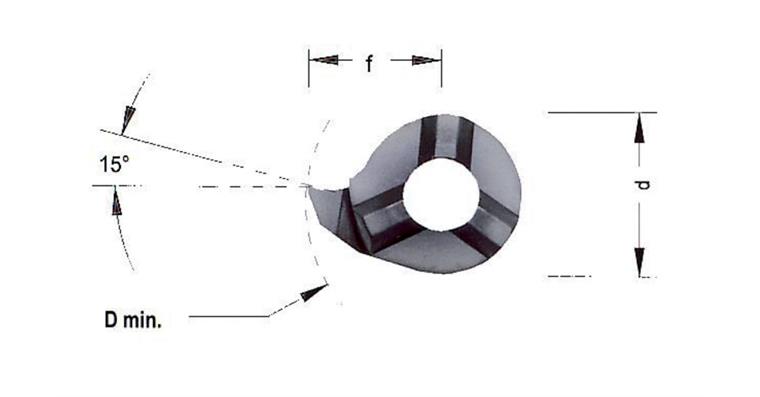 HM-Schneidplatte MINI-CUT links LS014.0080 Seeger-Ringnuten HC8620/TiAlN