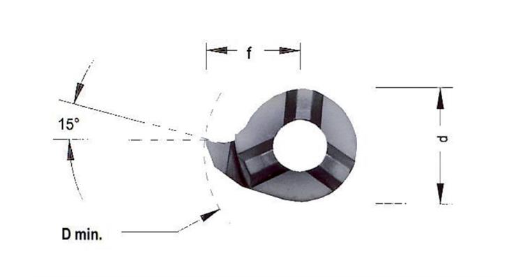 HM-Schneidplatte MINI-CUT links LS016.0200 Stechdrehen allgemein HC8620/TiAlN