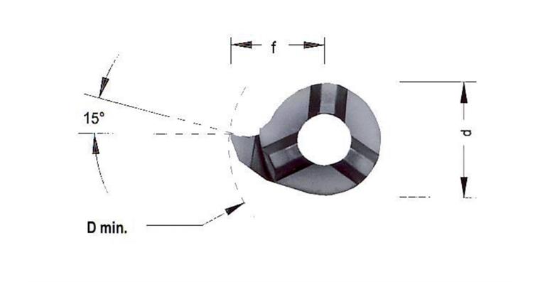 HM-Schneidplatte MINI-CUT rechts RS08.1846.02 Kopierplatte HC8620/TiAlN