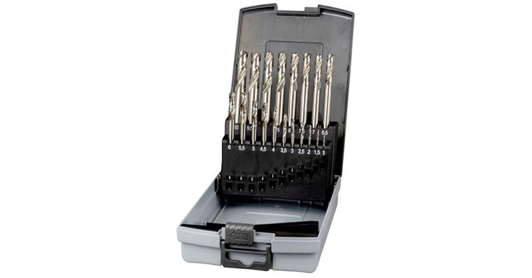 Twist drill bit set HSS-E Co5 1-10 mm 0.5 mm incremental 19 pieces