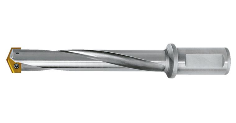 Twist drill bit w/ straight shank, drill. depth 5xdia. drill. range 35.0–45.0 mm