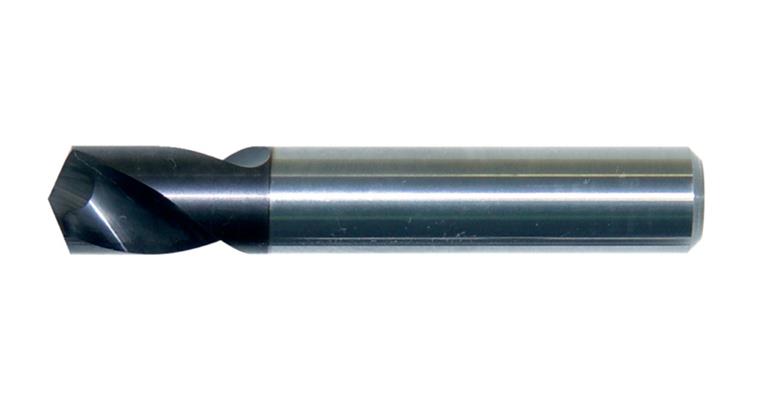 Solid carbide NC spotting drill tip angle 142° solid carbide + TiAlN 6 mm
