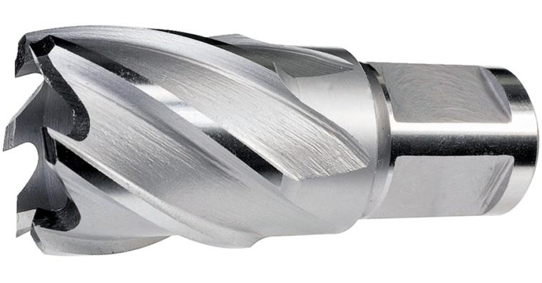 Kernbohrer Schnitttiefe 30 mm Weldonschaft 19 mm HSS BX Ø 23 mm