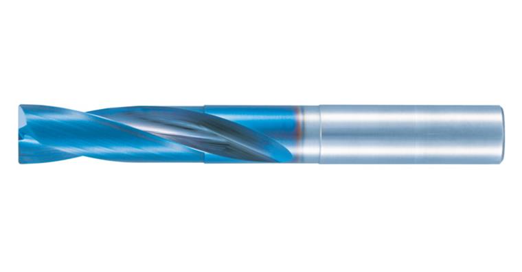 VHM-Flachbohrer 180° AQUA Drill EX Flat 2xD Eckenradius 0,3 mm Ø 3,0 mm