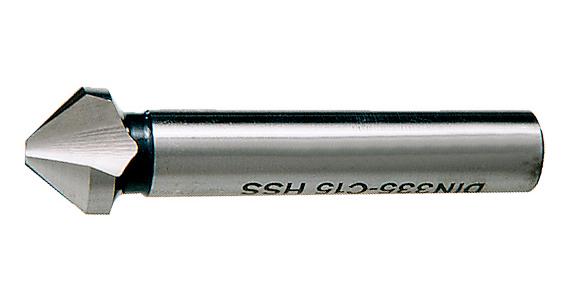 Kegel- und Entgratsenker 90° mit Zylinderschaft DIN 335 3 Schn. HSS Ø 4,3 mm