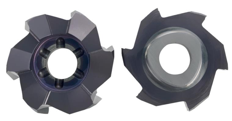Reamer head 20 mm through-bores steel+VA for polygonal shaft 13535103+104