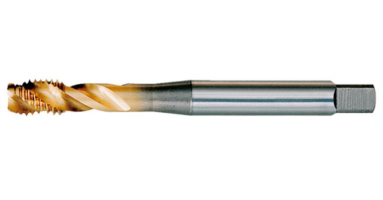 Blind hole screw tap M DIN 371 40° shape C 2xD HSS-E-TiN for VA steels M3