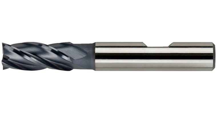 End mill str. DIN 844 B type N short 4 cut edg c-cut HSS-E/TiAlN 10 mm