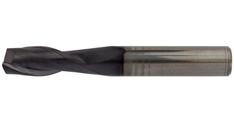 SC square end mill cyl./6535 HA short 2 cut. edges C-cut P20-K40/TiAIN 8 mm
