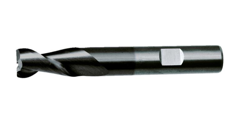 SC square end mill cyl./6535 HB long 2 cutting edges C-cut P20-K40/TiAIN 20 mm