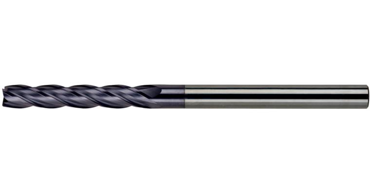 SC square end mill cyl./6535 HA ex. long 4 cut. edges C-cut P20-K40/TiAIN 5 mm