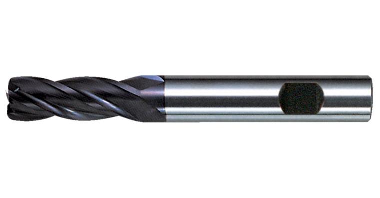 SC torus milling cutter TiAlN 40° normal HB shank T=4 dia. 6 R0.5