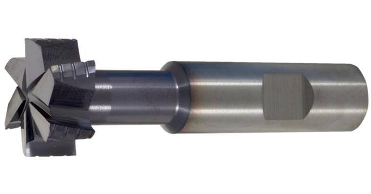 LIZZARD VHM-T-Nutenfräser Typ NF 6 Schneiden HB Alcrona-beschichtet L=62 mm Ø 16,0 mm