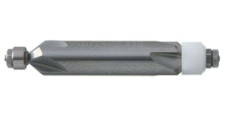 VHM-Formfräser Typ 2 Kugellager-Anlaufrolle Ø4,0 mm DxL 6x34 SPW 6° TA-besch.