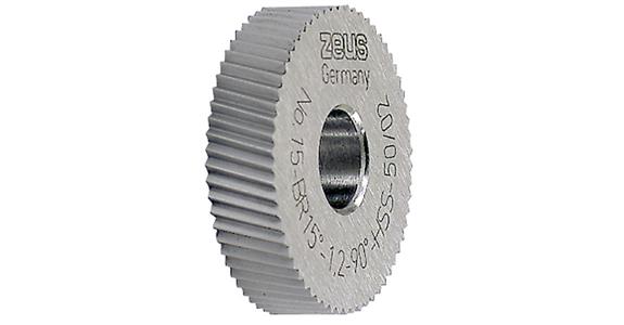 Knurling wheel DIN 403 PM type BR 15° dia. x width x hole 15x4x8 mm pitch 1.0 mm