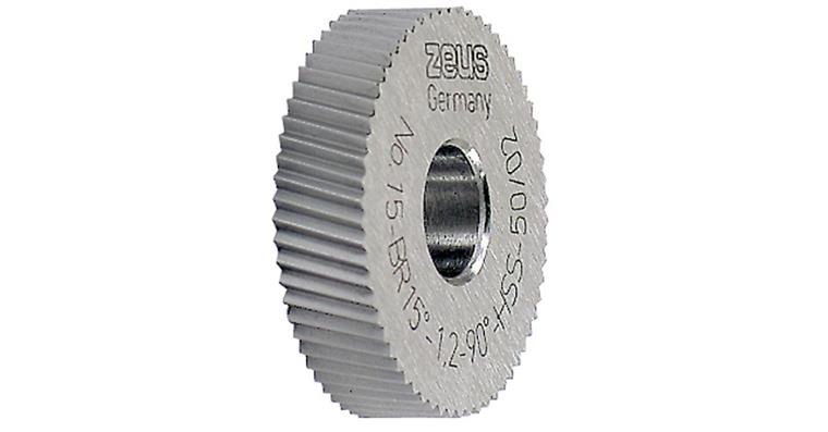 Rändelrad DIN 403 PM Form BR 15° Ø x Breite x Bohrung 25x6x8 mm Teilung 0,8 mm