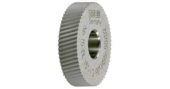 Knurling wheel DIN 403 PM type BL 15° dia. x width x hole 15x4x8 mm pitch 0.6 mm