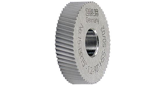 Knurl. wheel DIN 403 PM type BR 15° dia. x width x hole 21.5x5x8 mm pitch 1.0 mm