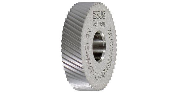 Knurling wheel Quick DIN 403 PM shape BR 30° dia.xwidthxhole 21.5x5x8 pitch 1.0