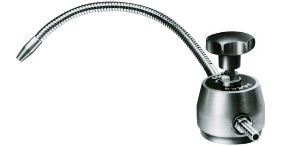 Coolant tap with permanent magnetic base 260 N, hose length 300 mm, R1/4Z, LW8