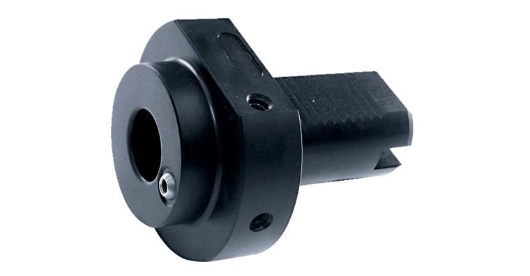 Morsekegelaufnahme Ø 40mm für MK3 + Austreiblappen DIN 228 B, Form F1 DIN 69880