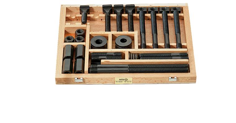 Clamping screw set for T-grooves nominal groove size 22 M 20
