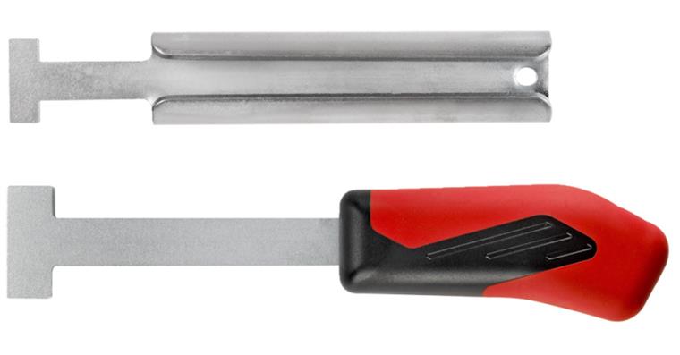 Groove scraper for T-grooves 14-20 mm