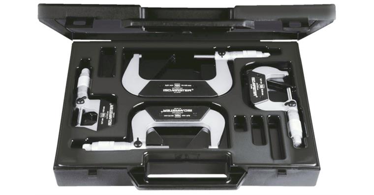 Precision micrometer set ISOMASTER with setting gauges MR 0-100 mm