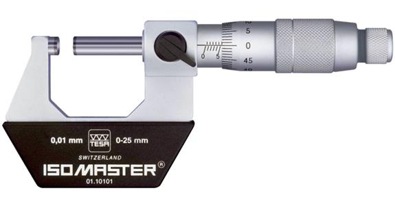Präzisions-Bügelmessschraube ISOMASTER HM-bestückt Ablesung 0,01 mm MB 25-50 mm