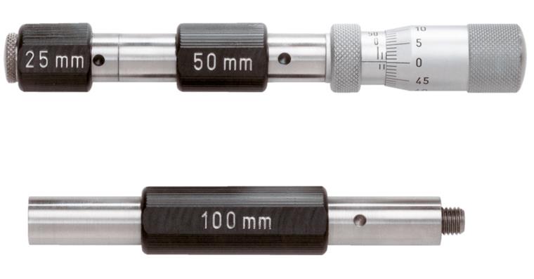 Precision 2-point internal micrometer set in case MR 50-450 mm