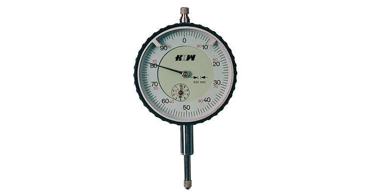 1033010101 Dial gauge reading 0.01mm DIN 878 MR 10mm dia. 58mm metal housing nickel-plated