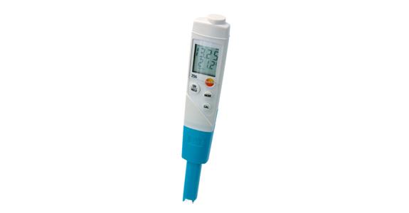 pH tester f. liquids, starter set TESTO 206-pH1 calibr. dosing fluid 250ml pH4+7