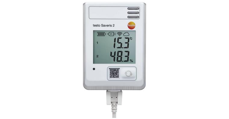 Wireless data logger TESTO Saveris 2-H1 measuring range -30 to +50°C IP30