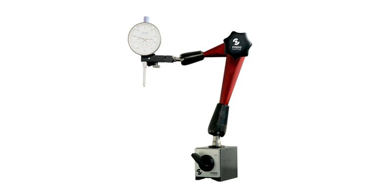 3D articulated measuring stand with sw. magnet approx. 800 N op. radius 280 mm