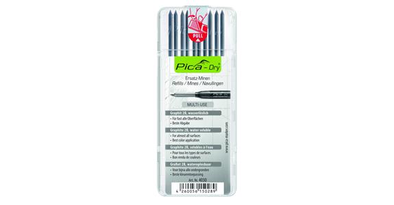 Refill lead set Pica-Dry®, 10 pcs, graphite
