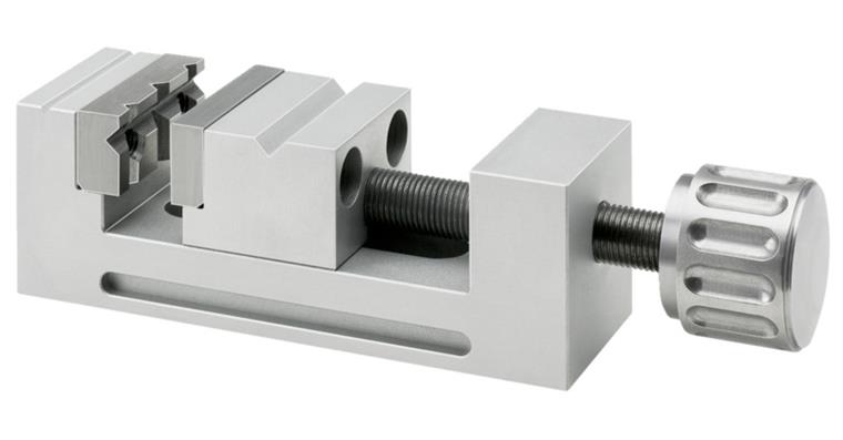 Mini-Präzisionsschraubstock 35 mm Backenbreite Alu matt eloxiert