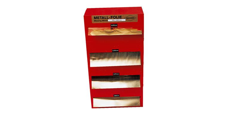 1037313101 LIZZARD Folienband in Box 150x1200 mm Sortiment Messing 4teilig 0,025/0,05/0,075/0,1 mm